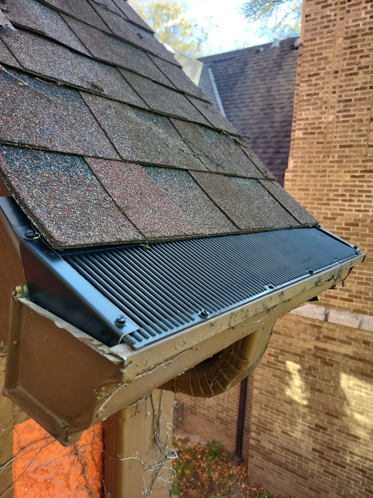 Raindrop Pro gutter guard installed